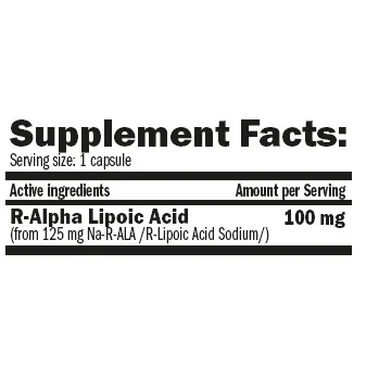 Na-R-Alpha Lipoic Acid 100mg / 60 caps - Amix