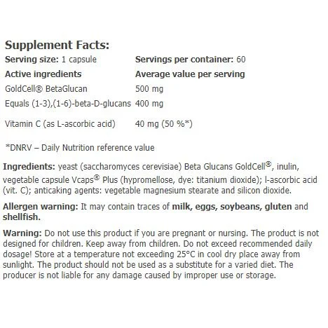 GreenDay® ProVEGAN BetaGlucan 400 mg / 60 Vcaps - Amix