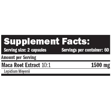Peruvian Maca 750mg. / 120 Caps. - Amix