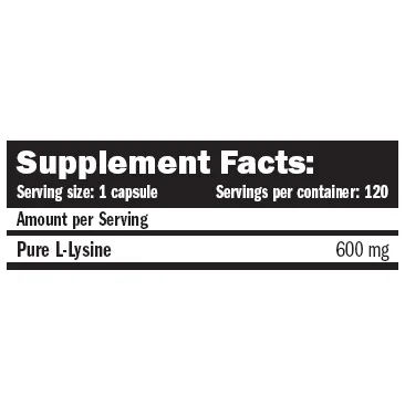 L-Lysine 120 Caps - Amix