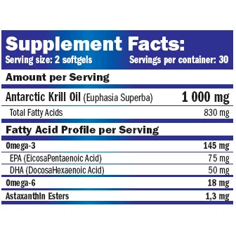 Krill Oil 1000 mg / 60 Softgels - Amix