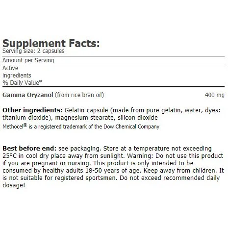 Gamma Oryzanol 200mg / 120 Caps. - Amix