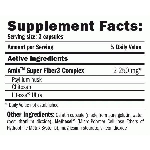 Super Fiber3 Plus 90 Caps. (30 дози) - Amix