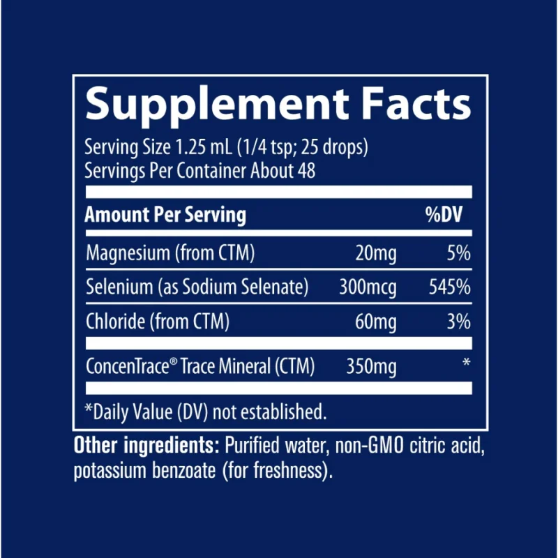 Ionic Selenium 300mcg - Йонен Селен - Trace Minerals