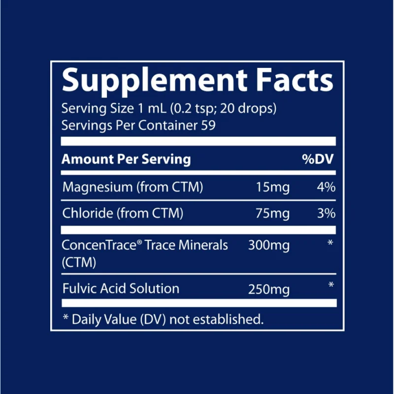 Ionic Fulvic Acid 250mg - Йонна Фулвинова Киселина - Trace Minerals