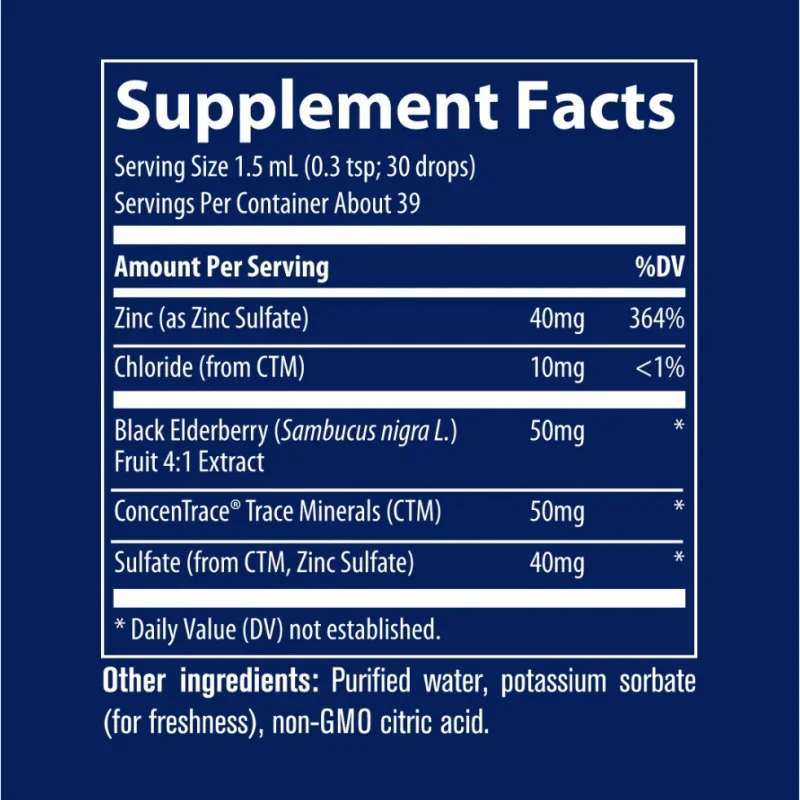 Elderberry + Ionic Zinc - Бъз + Йонен Цинк - Trace Minerals