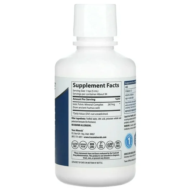 Liquid Gut Health - Прочистваща Формула, Разфасовка 473ml - Trace Minerals