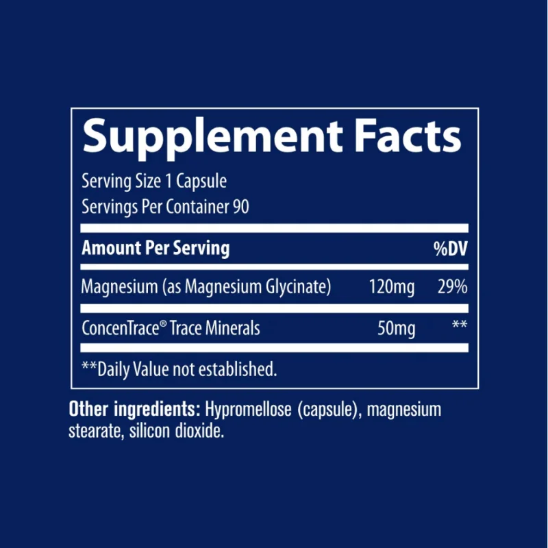 Magnesium Glycinate 120mg - Магнезий Глицинат - Trace Minerals