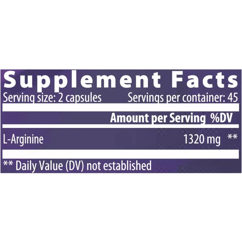 Arginine / 90 Caps - Vemoherb