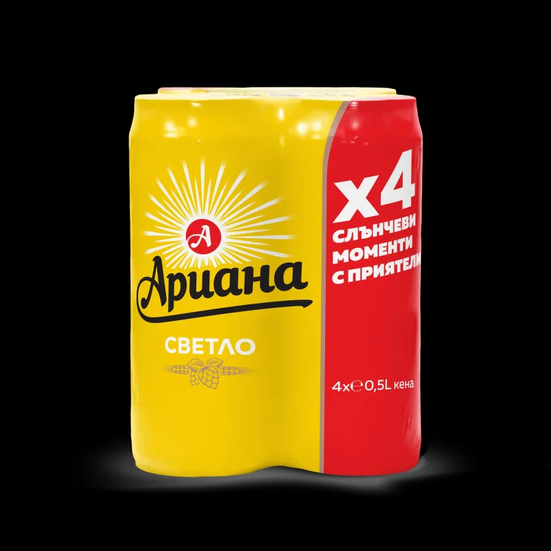 Бира АРИАНА мултипак кен 4х500 мл