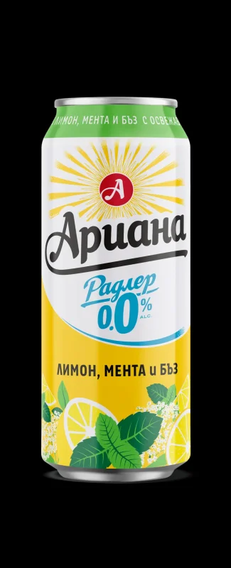 Бира АРИАНА Радлер ЛимМнтБъз0.0%кен500мл