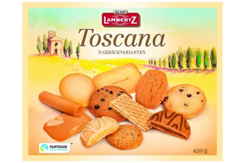 Бисквити LAMBERTZ TOSKANA 450 гр.
