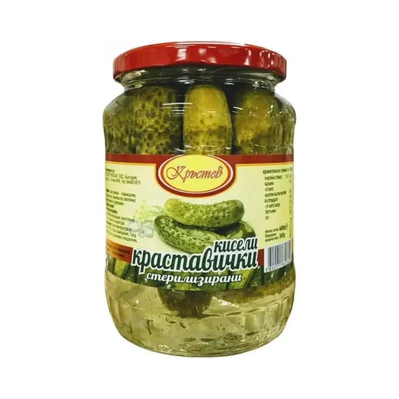 Кисели краставички КРЪСТЕВ 680 г