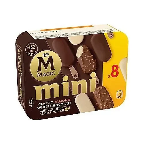 Сладолед MAGIC Mini Classic Almond White Chocolate 337 г - Magic