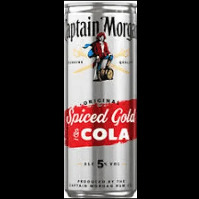 Ром CAPTAIN MORGAN Spiced Gold + Coca-cola 5% алк. 250 мл - CAPTAIN MORGAN