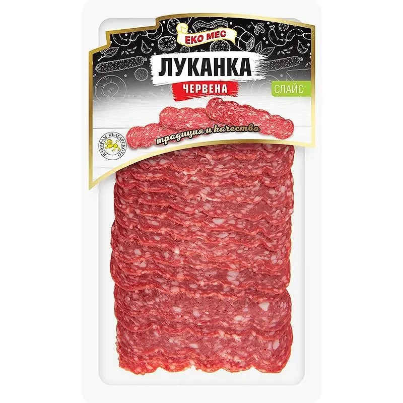 Луканка Червена ЕКО МЕС слайс 100 г - ЕКО МЕС