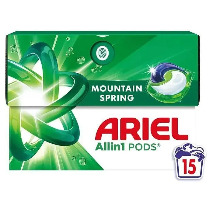 Капсули за пране ARIEL Mountain Spring All-in-One Pods 15 бр.