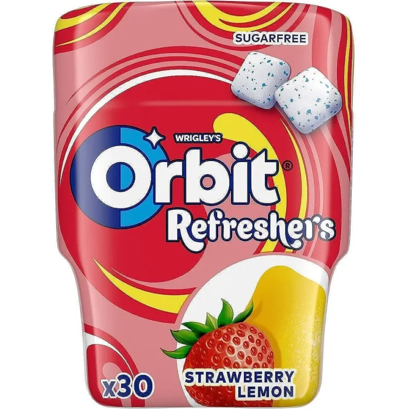 Дъвки ORBIT Refresher's ягода и лимон без захар 67 г 30 бр. - ORBIT