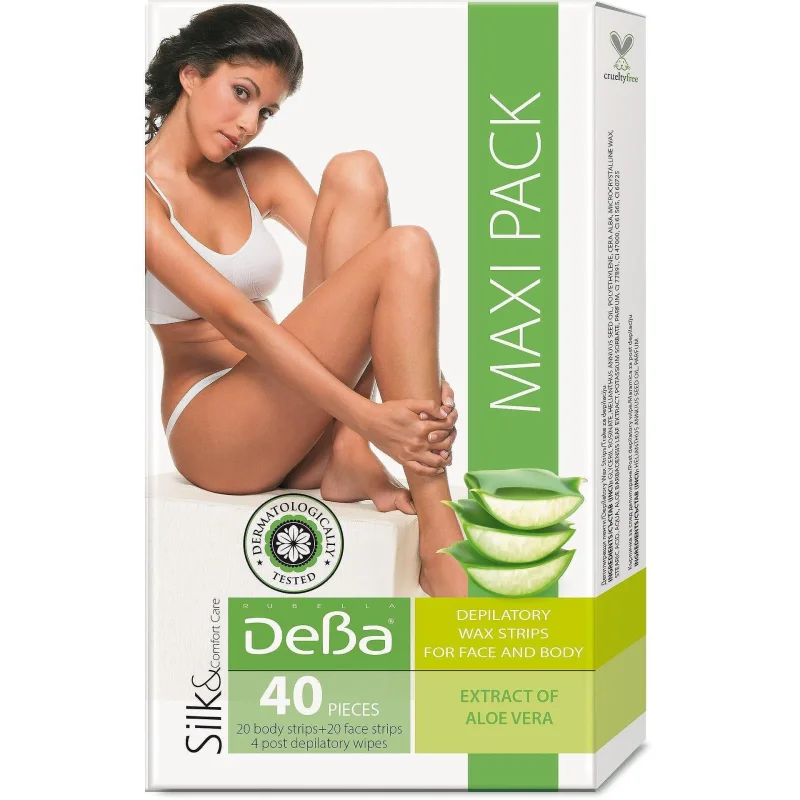 Депилиращи ленти за тяло DEBA Aloe Vera 20 бр.