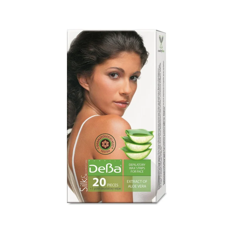 Депилиращи ленти за лице DEBA Aloe Vera 20 бр.