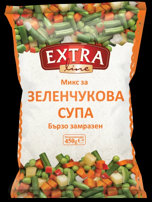 Замразена зеленчукова супа EXTRA LINE 450 г - EXTRA LINE