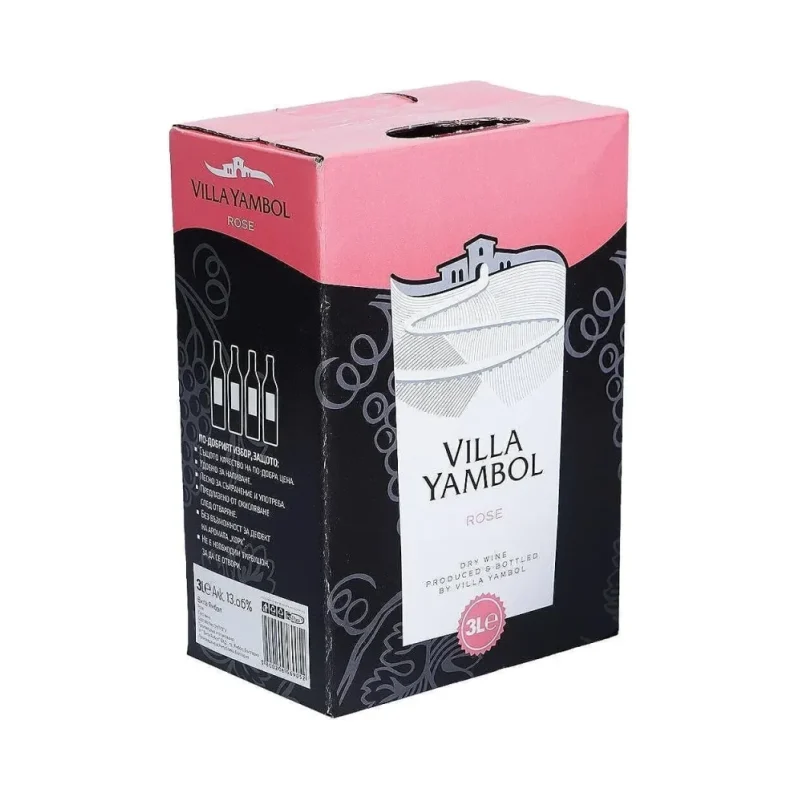 Вино VILLA YAMBOL розе 3 л - VILLA YAMBOL