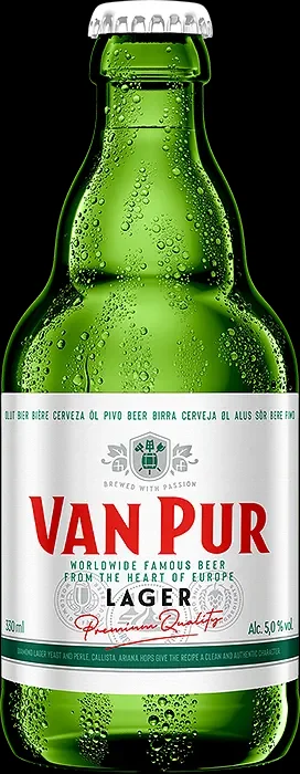 Бира VAN PUR Lager 5% алк. 330 мл - VAN PUR