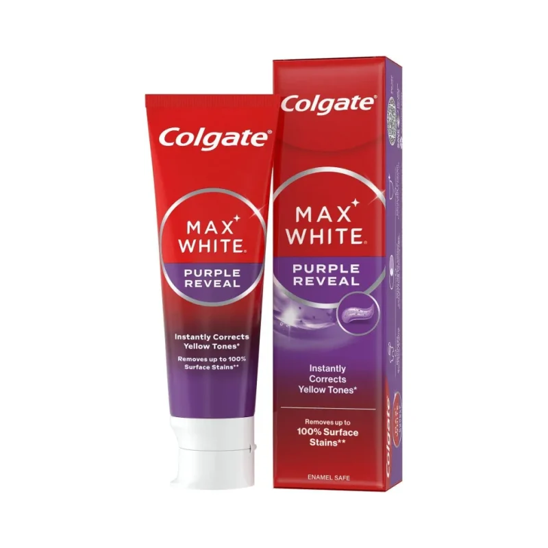 Паста за зъби COLGATE Max White Purple Reveal 75мл - COLGATE