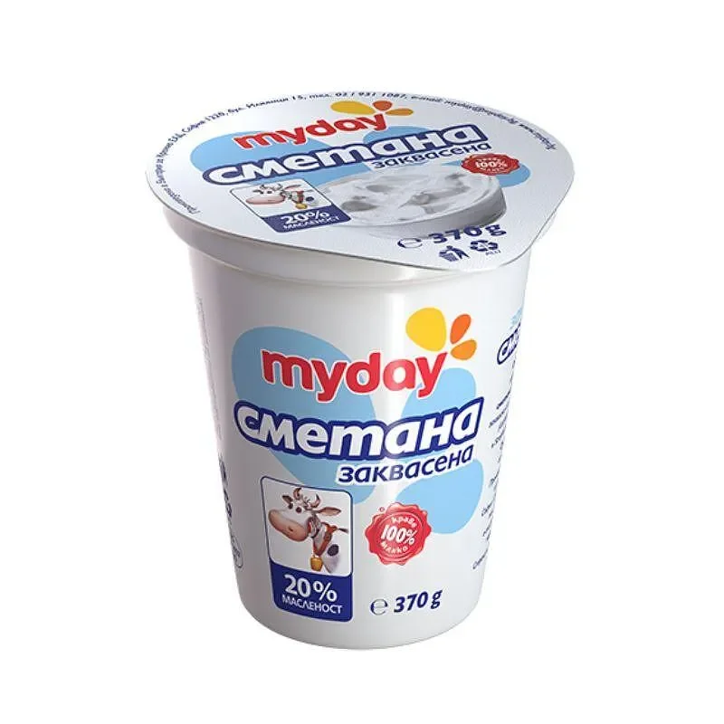 Заквасена сметана MY DAY 20% 370 г - MY DAY