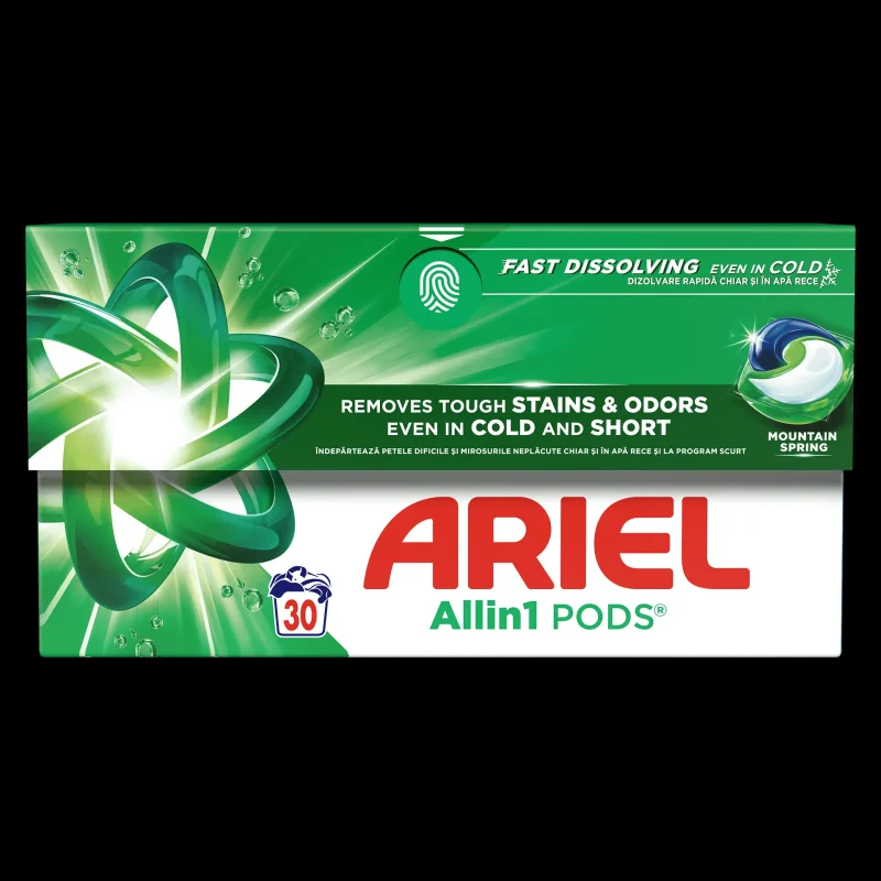 Капсули за пране ARIEL All-in-1 Pods Mountain Spring 30 бр.