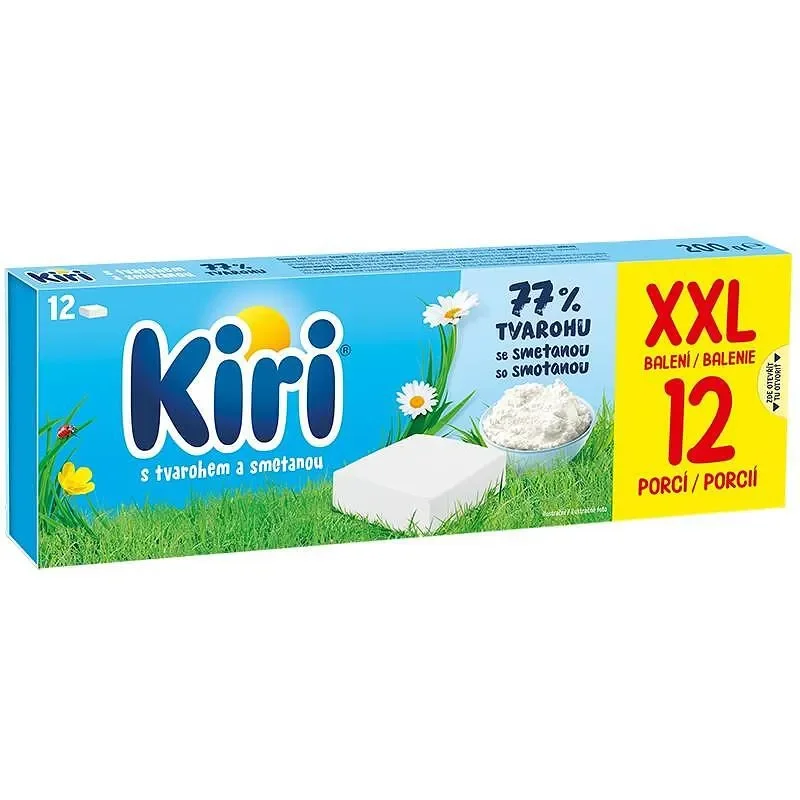 Топено сирене KIRI натурално 12 бр. 200 г
