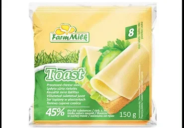 Топено сирене FARM MILK тост слайс 150 г - FARM MILK