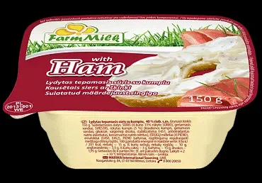 Топено сирене FARM MILK шунка за мазане 150 г - FARM MILK