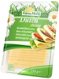 Гауда FARM MILK 45% 150 г слайс - FARM MILK