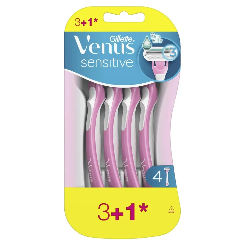 Самобръсначка VENUS 3 Sensitive 3+1 бр.
