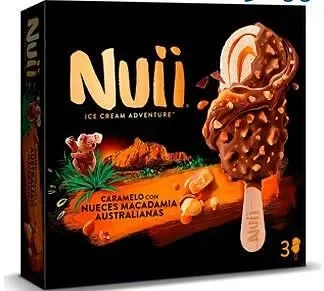 Сладолед NUII Caramel & Australian Macadamia 3 бр. 205 г - NUII