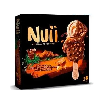 Сладолед NUII Caramel & Australian Macadamia 3 бр. 205 г - NUII