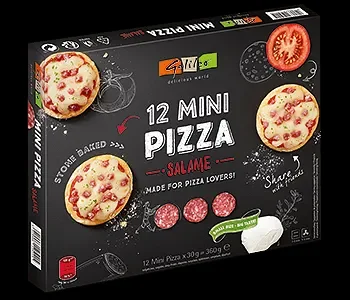 Замразени мини пици GALILEO Salami 360 г 12 бр. - GALILEO