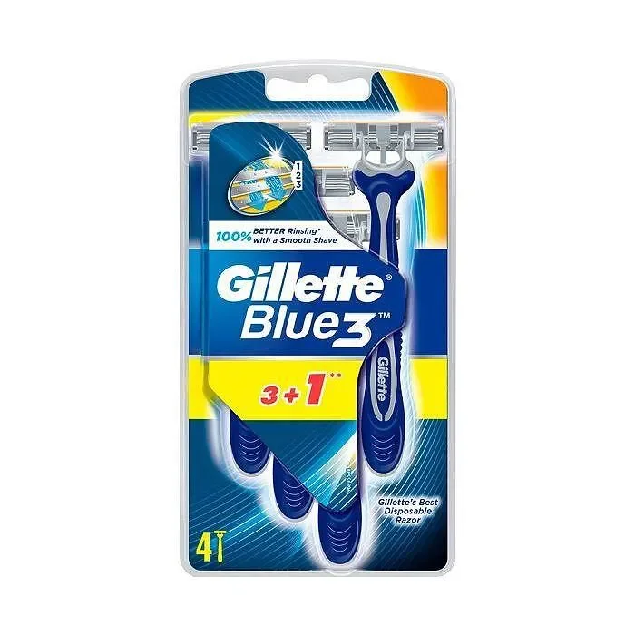 Самобръсначка GILLETTE Blue 3 plus 3+1 бр. - GILLETTE