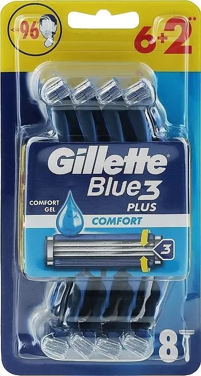 Самобръсначка GILLETTE Blue 3 plus 6+2 бр.