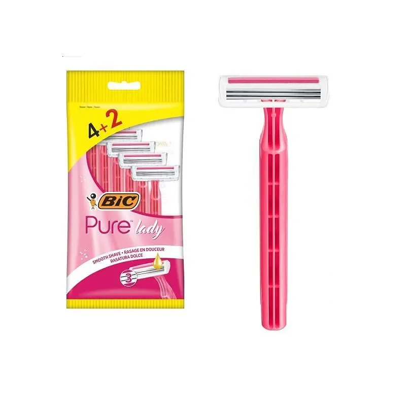 Самобръсначка BIC Pure lady с 3 ножчета 4+2 бр.