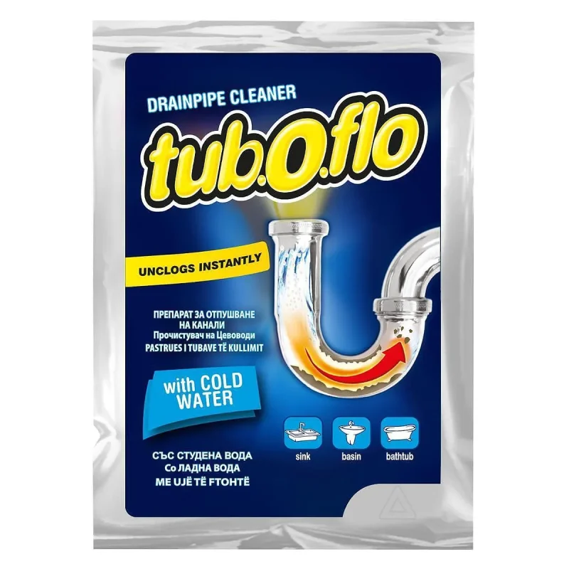 Препарат за канали TUB-O-FLO за студена вода 55 г