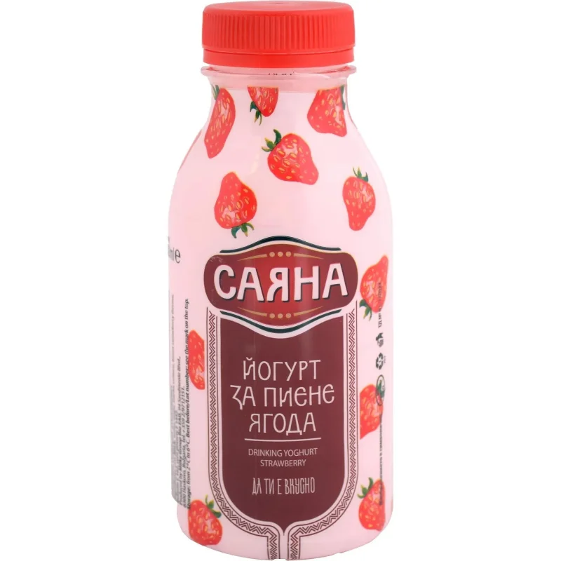 Йогурт за пиене САЯНА ягода 300мл - САЯНА