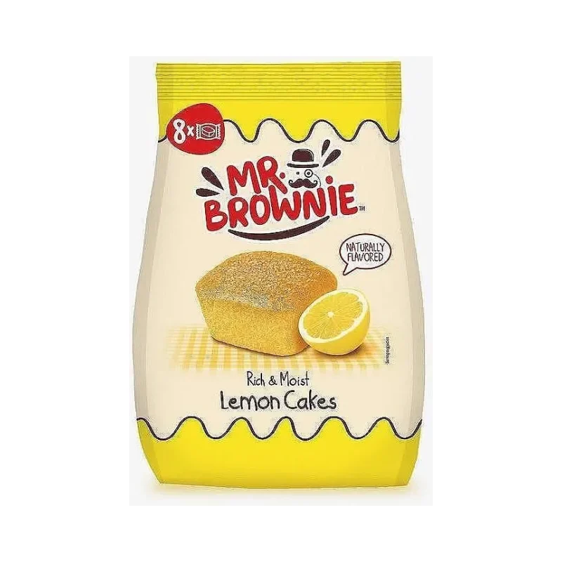 Брауни MR.BROWNIE лимонов кейк 200 г 8 бр. - MR.BROWNIE
