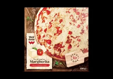 Замразена пица WELL DONE Маргарита 350 г - WELL DONE