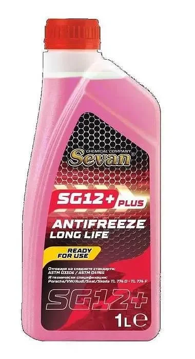Антифриз SEVAN SG11 READY червен до -37*C 1 л - SEVAN