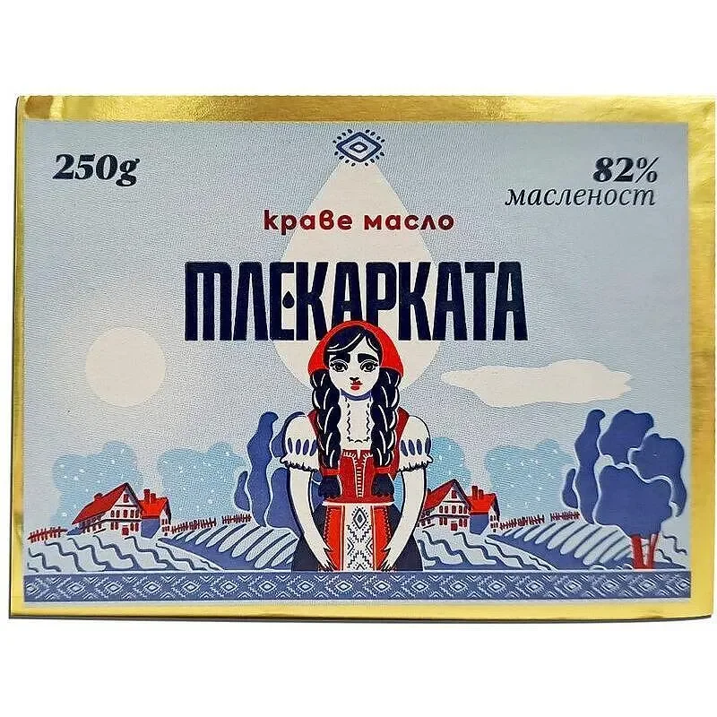 Краве масло МЛЕКАРКАТА 82% 250 г - МЛЕКАРКАТА