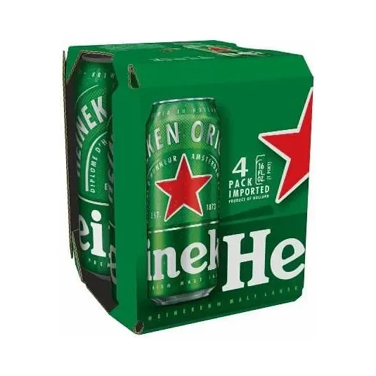 Бира HEINEKEN мултипак кен 4х500 мл - Heineken