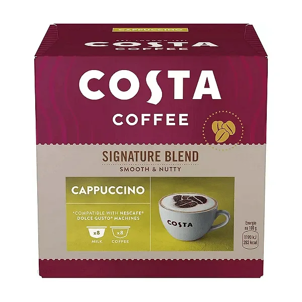 Кафе капсули COSTA Cappuccino 16 бр. - COSTA COFFEE