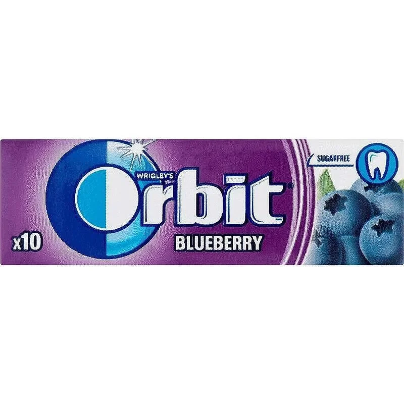 Дъвки ORBIT боровинка 10 дражета